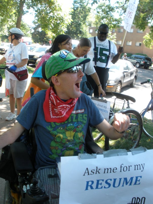 I marched with ARO in the Colorado Disability Pride Fest 2013!
